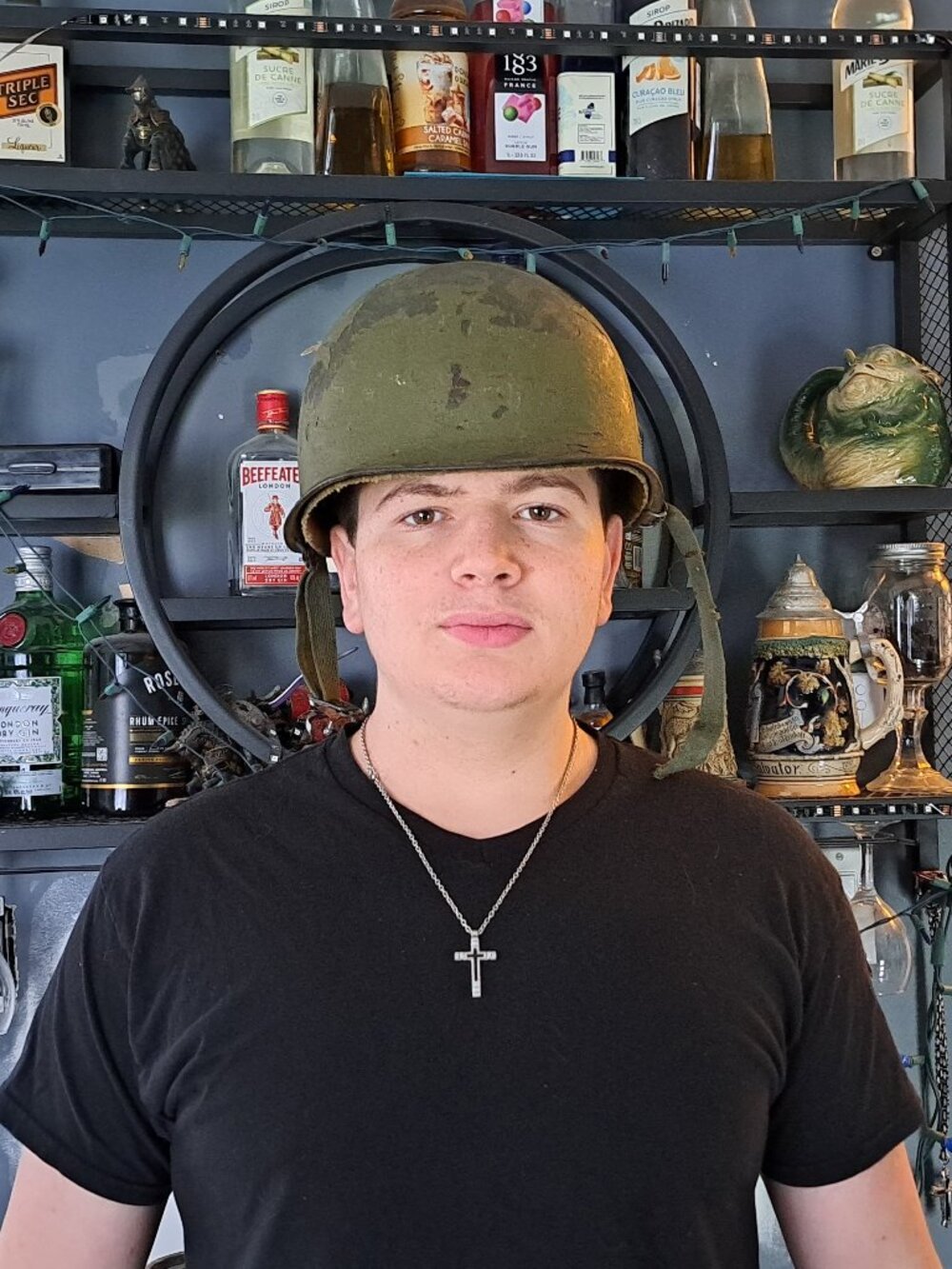 Vintage M1 Army Helmet & Liner